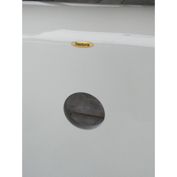 Restoria RD553-NI 66" Biscuit Double Ended ClawFoot Tub with No Faucet Hole