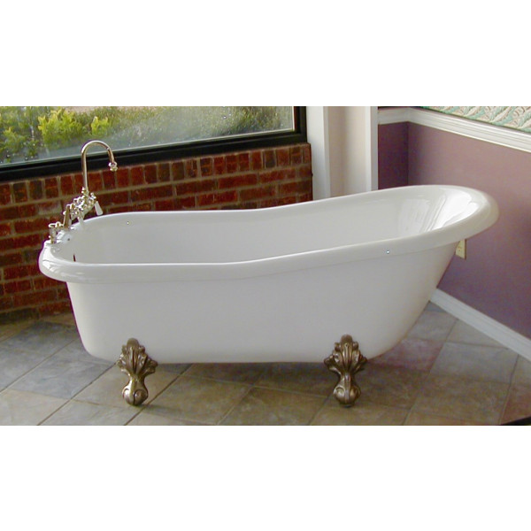 Restoria RS551-RM Imperial 5 Foot 6" Slipper Tub With Tub Rim Faucet Holes