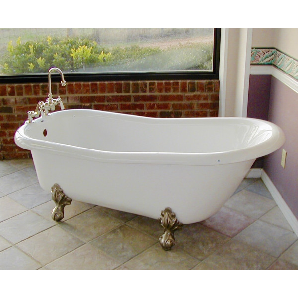 Restoria RS551-RM Imperial 5 Foot 6" Slipper Tub With Tub Rim Faucet Holes