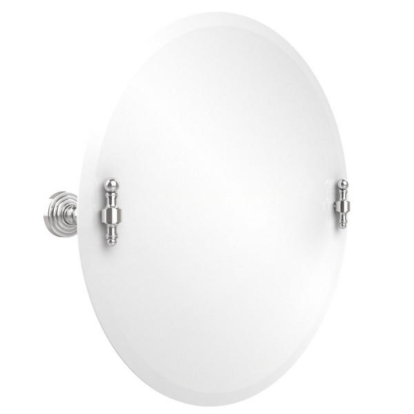 Allied Brass RW-90 Retro Wave 22" Round Tilt Mirror with Beveled Edge