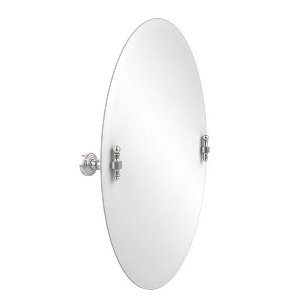 Allied Brass RW-91 Retro Wave 21" x 29" Oval Tilt Mirror with Beveled Edge