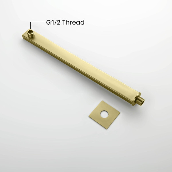 KIBI SA1602BG Cube 16" Wall Mounted Shower Arm