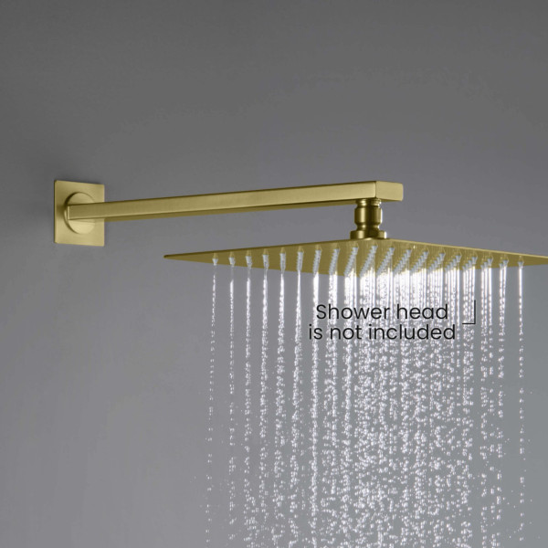 KIBI SA1602BG Cube 16" Wall Mounted Shower Arm