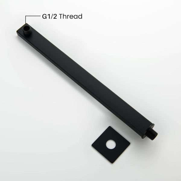 KIBI SA1602MB Cube 16" Wall Mounted Shower Arm