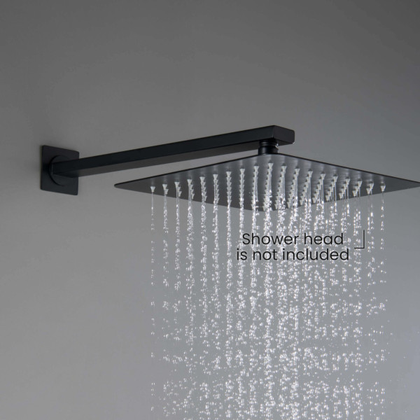 KIBI SA1602MB Cube 16" Wall Mounted Shower Arm