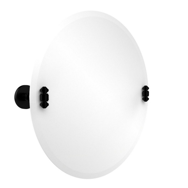 Allied Brass SB-90 22 Inch Round Tilt Mirror with Beveled Edge