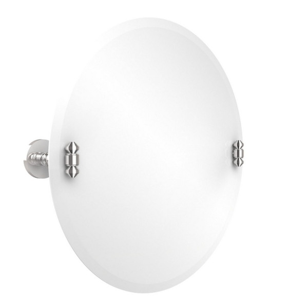 Allied Brass SB-90 22 Inch Round Tilt Mirror with Beveled Edge