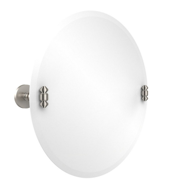 Allied Brass SB-90 22 Inch Round Tilt Mirror with Beveled Edge