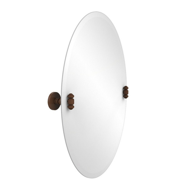 Allied Brass SB-91 21 Inch x 29 Inch Oval Tilt Mirror with Beveled Edge