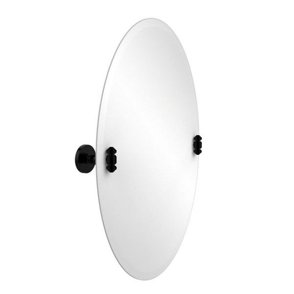 Allied Brass SB-91 21 Inch x 29 Inch Oval Tilt Mirror with Beveled Edge