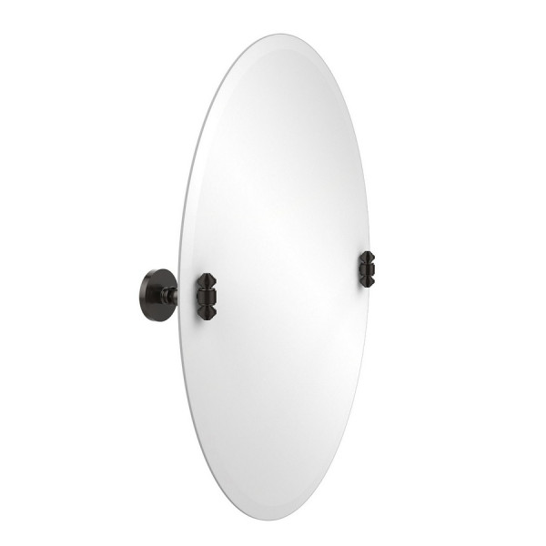 Allied Brass SB-91 21 Inch x 29 Inch Oval Tilt Mirror with Beveled Edge