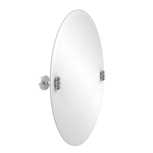 Allied Brass SB-91 21 Inch x 29 Inch Oval Tilt Mirror with Beveled Edge
