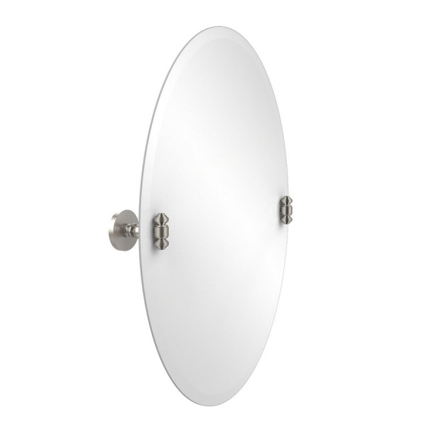 Allied Brass SB-91 21 Inch x 29 Inch Oval Tilt Mirror with Beveled Edge