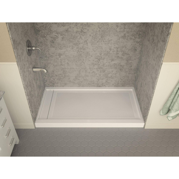 Anzzi SB-AZ013WL Meadow Series 60 in. x 32 in. Shower Base in White