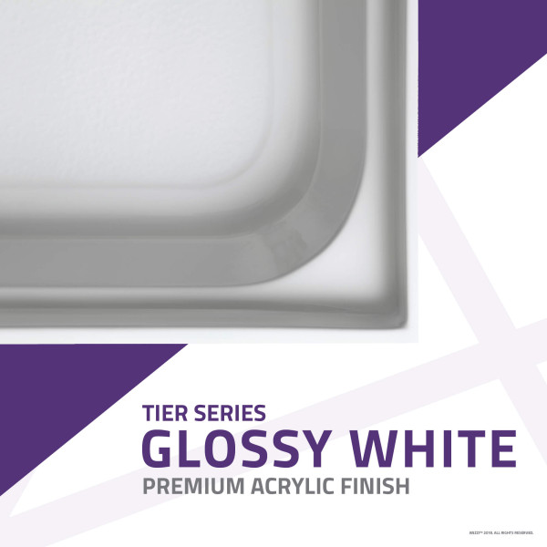Anzzi SB-AZ03LD Tier 32x60" Left Drain White Single Threshold Shower Base