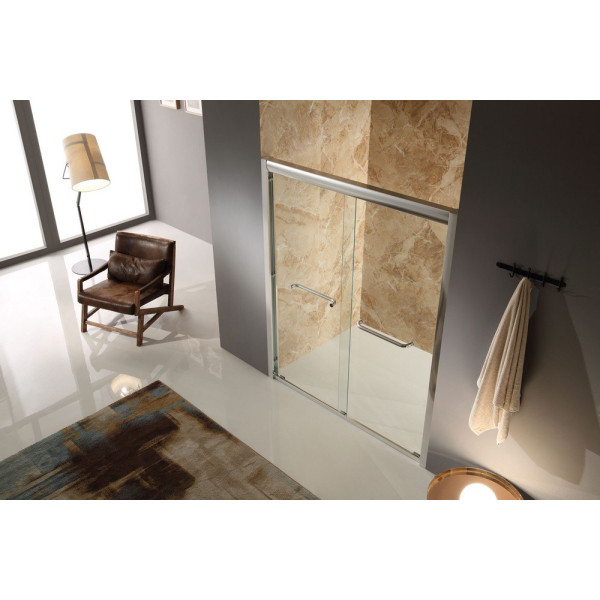 ANZZI SD-AZ01B-L Pharaoh Framed Single Sliding Shower Door With Handle
