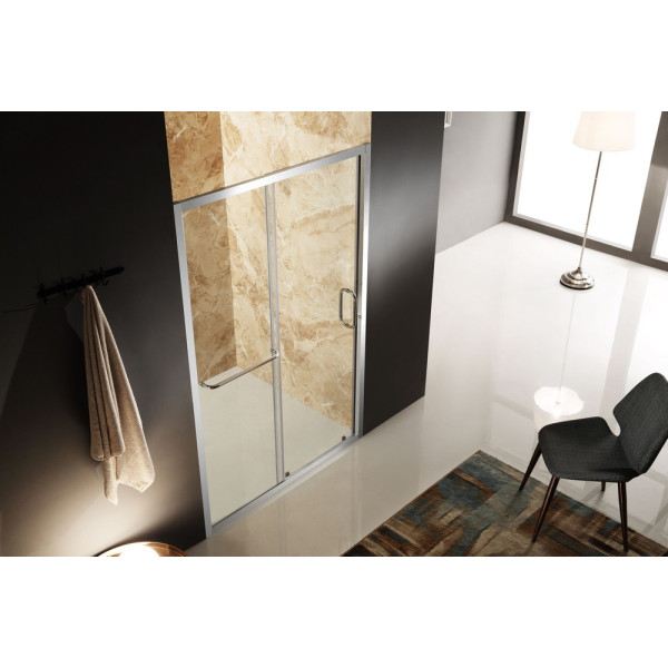 ANZZI SD-AZ02B-L Regent Framed Sliding Shower Door With Left Side Door