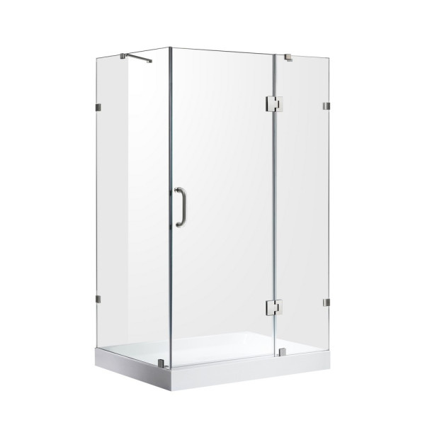 ANZZI SD-AZ03-01 Archon Series Frameless Hinged Reversible Shower Door