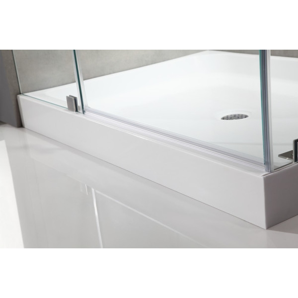 ANZZI SD-AZ03-01 Archon Series Frameless Hinged Reversible Shower Door