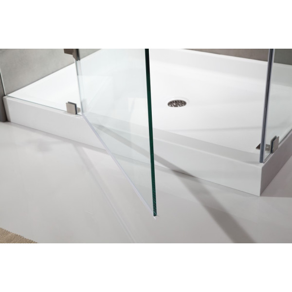ANZZI SD-AZ03-01 Archon Series Frameless Hinged Reversible Shower Door