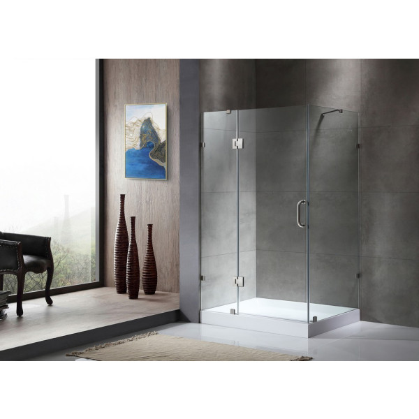 ANZZI SD-AZ03-01 Archon Series Frameless Hinged Reversible Shower Door