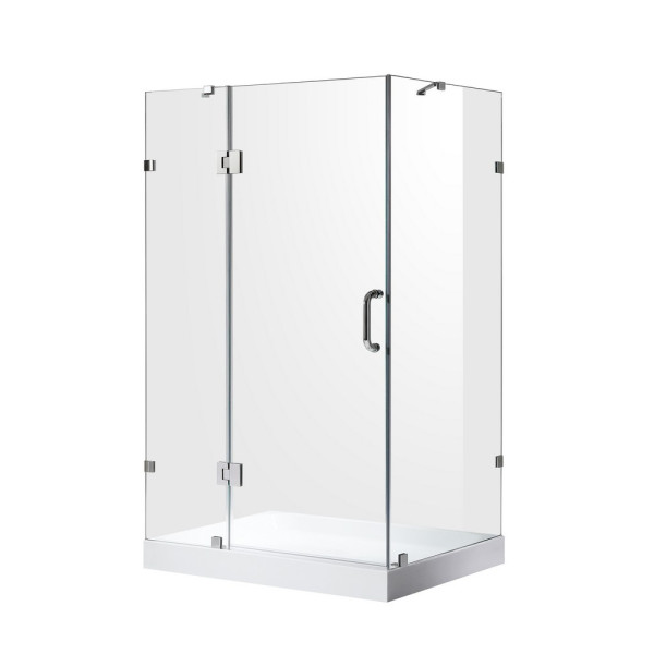 ANZZI SD-AZ03-01 Archon Series Frameless Hinged Reversible Shower Door