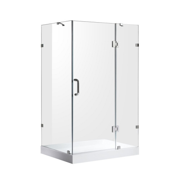 ANZZI SD-AZ03-01 Archon Series Frameless Hinged Reversible Shower Door