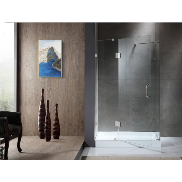 ANZZI SD-AZ03-01 Archon Series Frameless Hinged Reversible Shower Door