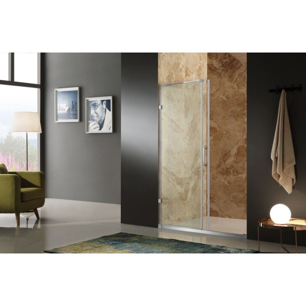 ANZZI SD-AZ03ABH Chief Frameless Sliding Shower Door With Clear Glass