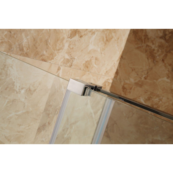 ANZZI SD-AZ03BBH Chief Frameless Single Sliding Shower Door With Handle