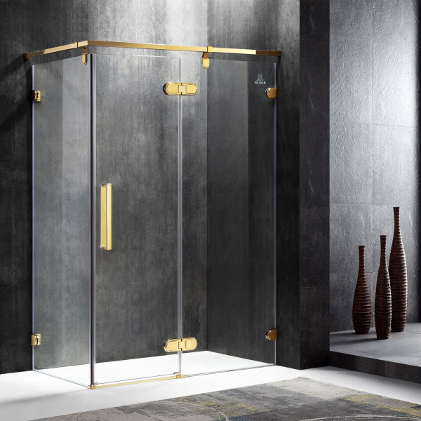 ANZZI SD-AZ21GD Sultan Series Rectangular Bathroom Shower Enclosure In Gold