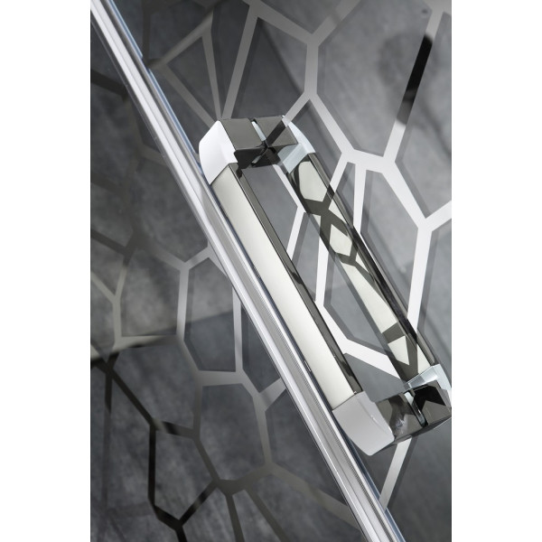 ANZZI SD-AZ30CH Grove Series Semi-Frameless Rectangular Hinged Shower Door