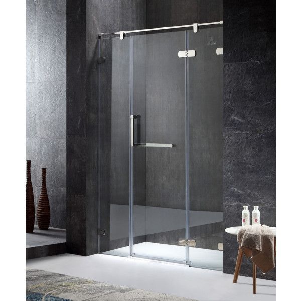 ANZZI SD-AZ35CH Emperor Series Semi-Frameless Hinged Bathroom Shower Door