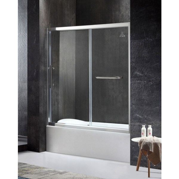 ANZZI SD-AZ45-L Keep Series Framed Sliding Tub Door With Left Side Door