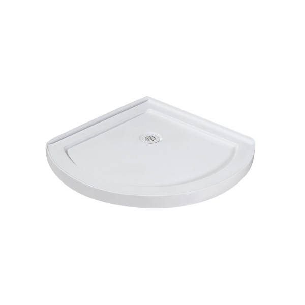 Aston Global SD908-TR-..-40-5 Semi-Frameless Round Shower Enclosure w/ Base