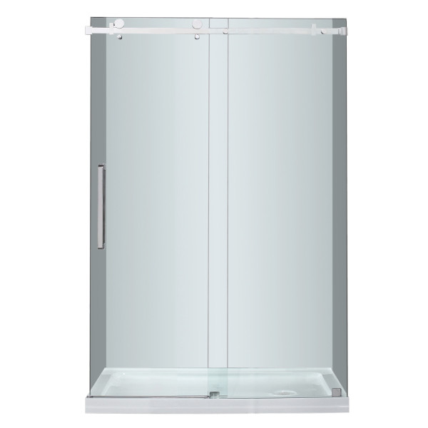 Aston Global SDR976-TR-..-48-10-R Sliding Shower Door w/ Right Shower Base