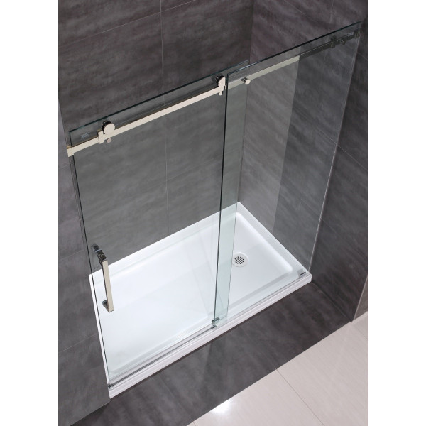 Aston Global SDR976-TR-..-60-10-R +Sliding Shower Door w/ Right Shower Base