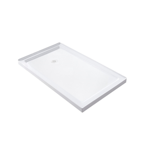 Aston SDR976-TR-..-48-10-L Sliding Shower Door With Base and Left Drain