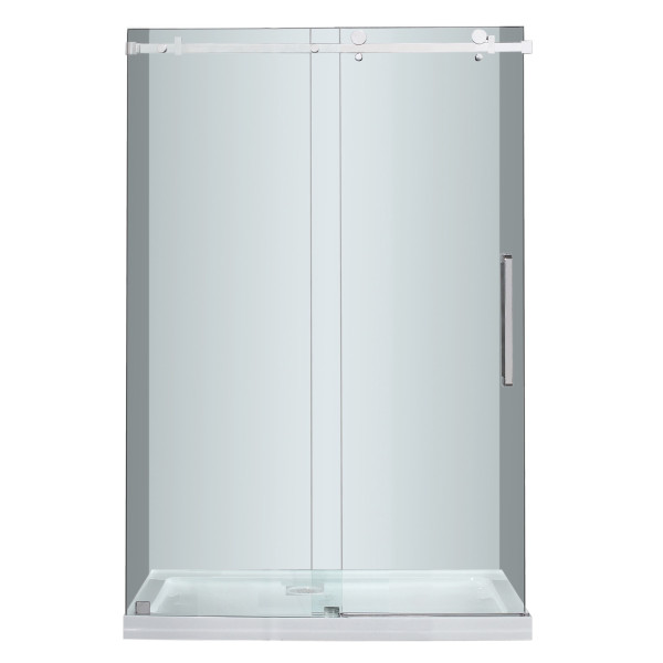 Aston SDR976-TR-..-48-10-M Sliding Shower Door With Base & Center Drain