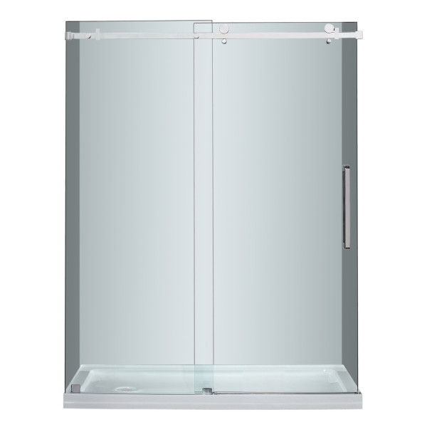 Aston Global SDR976-TR-..-60-10-L Sliding Shower Door With Left Shower Base