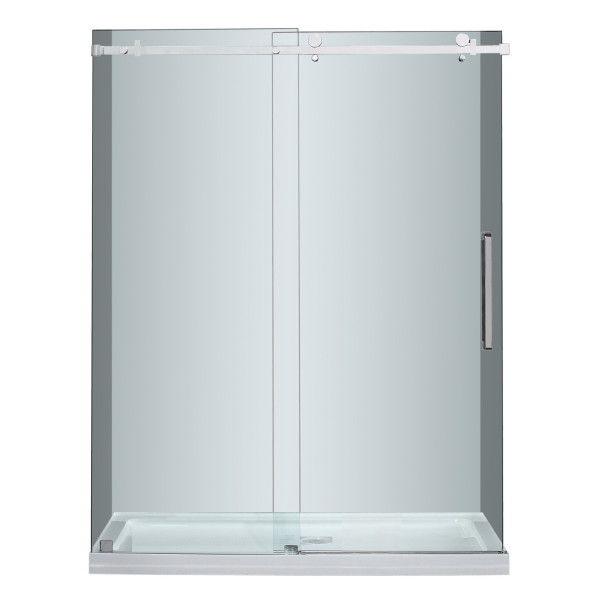 Aston SDR976-TR-..-60-10-M Moselle Sliding Shower Door With Center Drain