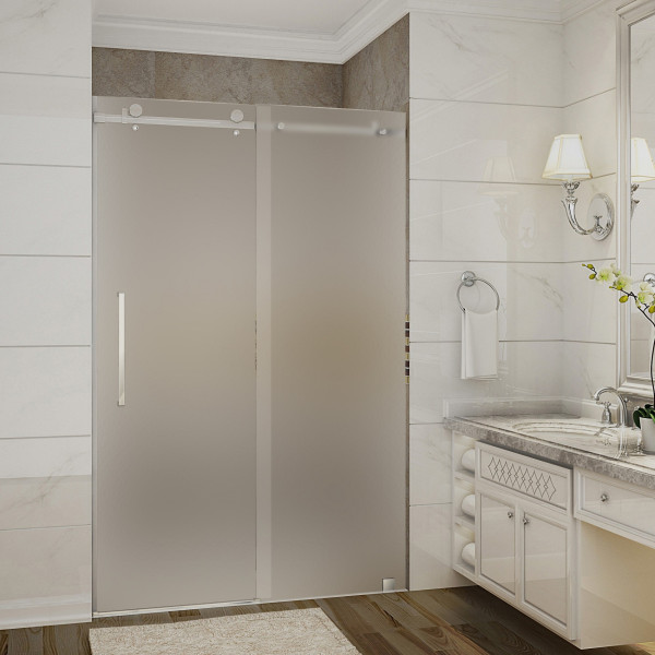 Aston Global SDR976F-..-48-10 Moselle Sliding Shower Door w/ Frosted Glass