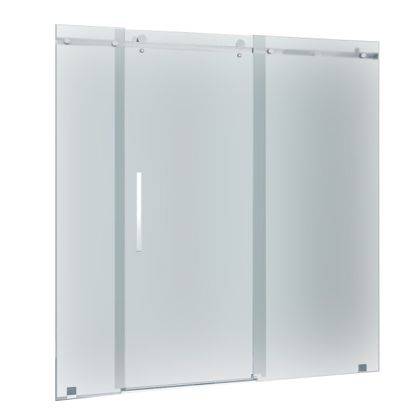 Aston SDR976F-..-72-10 Frameless Sliding Shower Door With Frosted Glass