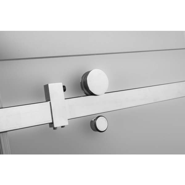 Aston SDR976F-TR-..-60-10-M Frameless Sliding Shower Door w/ Center Base