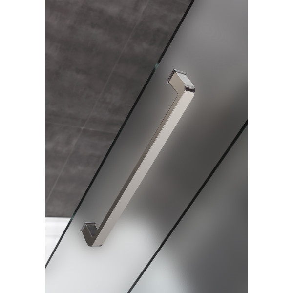 Aston Global SDR976F-TR-..-72-10-L Frosted Shower Door w/ Shower Left Base