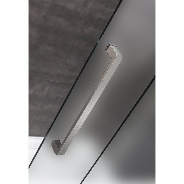 Aston Global SDR976F-TR-..-72-10-L Frosted Shower Door w/ Shower Left Base