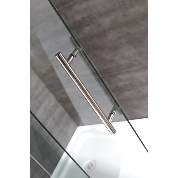 Aston Global SDR978-TR-..-72-10-L Left Drain Sliding Shower Door With Base