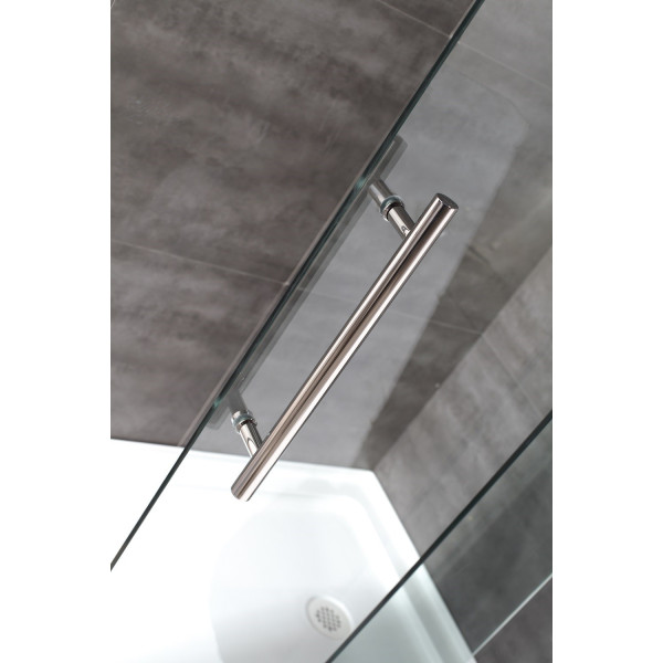 Aston SDR978-TR-..-72-10-R Langham Sliding Shower Door w/ Right Drain Base