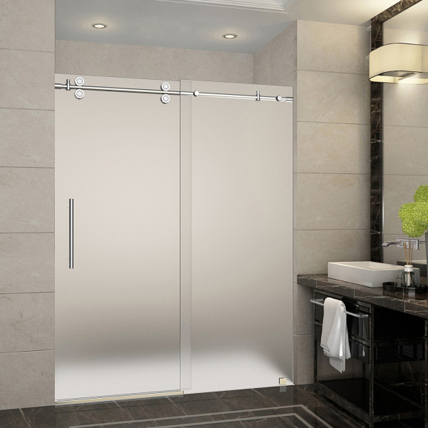 Aston SDR978F-..-60-10 Langham High Sliding Shower Door With Frosted Glass