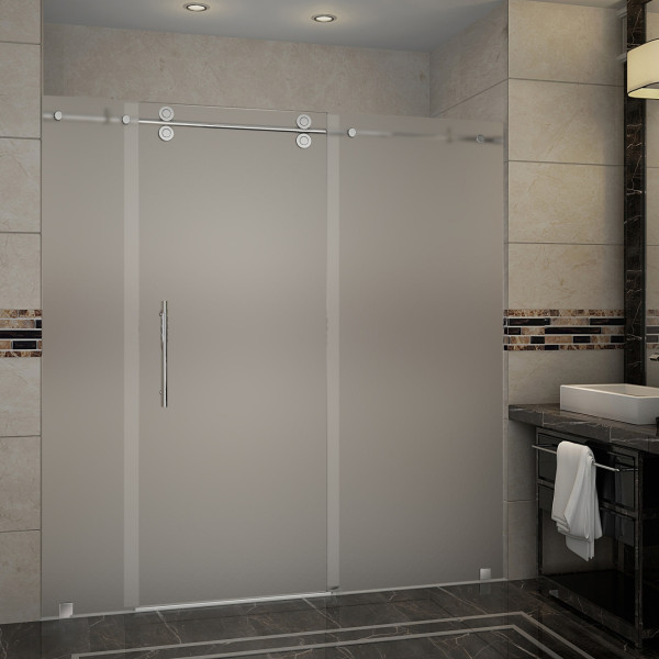 Aston Global SDR978F-..-72-10 Frameless Frosted Glass Sliding Shower Door